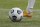 A closeup detail shot of the ball being moved up the pitch during the first half of an NWSL soccer match between Gotham FC and the Houston Dash, Saturday, May 15, 2021, in Harrison, N.J. Gotham FC won 1-0. (AP Photo/Steve Luciano)