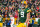 GREEN BAY, WI - DECEMBER 3: Wide receiver Christian Watson #9 of the Green Bay Packers celebrates a touchdown during an NFL football game against the Kansas City Chiefs at Lambeau Field on December 3, 2023 in Green Bay, Wisconsin. (Photo by Todd Rosenberg/Getty Images)