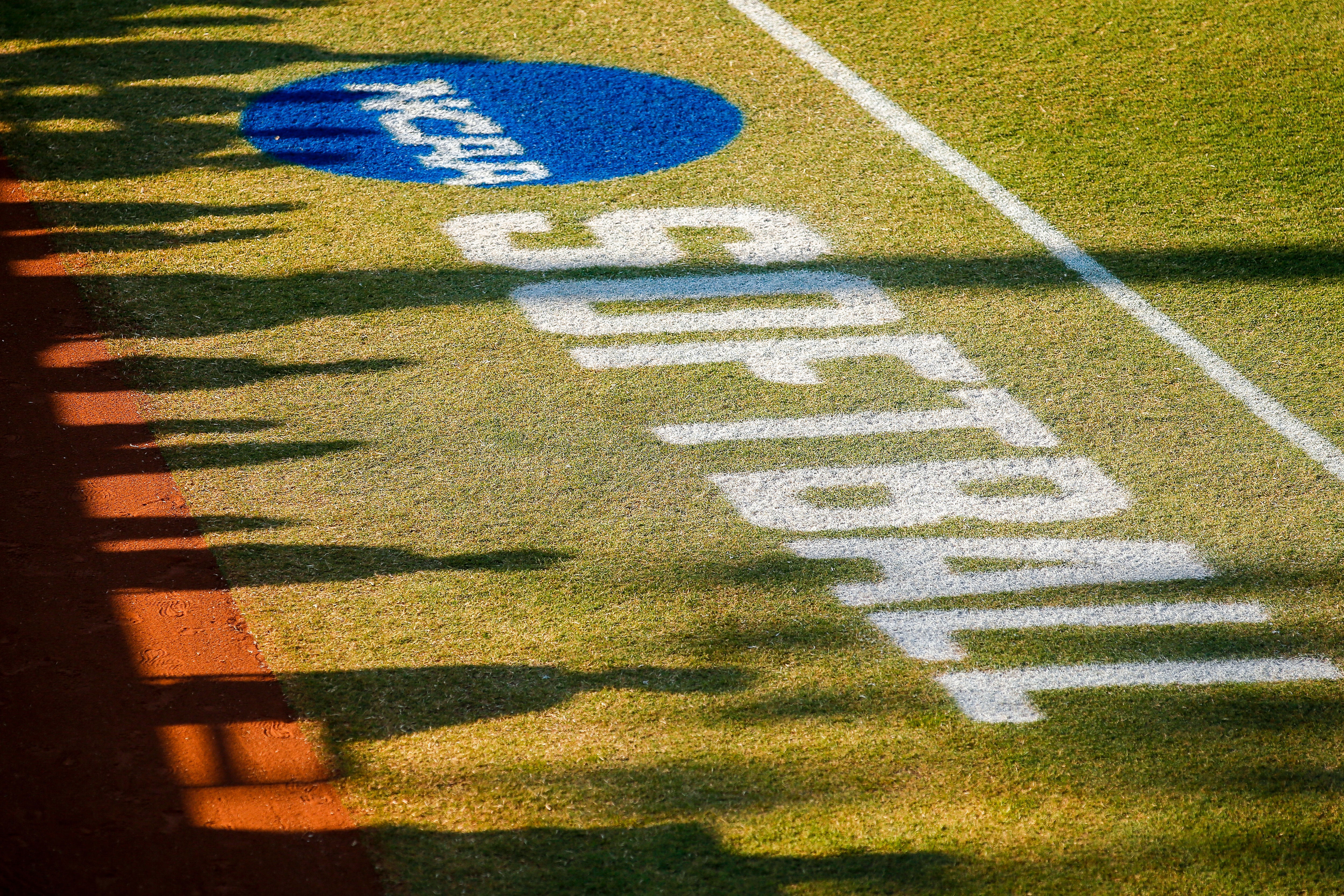 OKLAHOMA CITY, OK - JUNE 05: The NCAA Photos via Getty Images Softball logo is displayed prior to game two of the Division I Women's Softball Championship held at USA Softball Hall of Fame Stadium - OGE Energy Field on June 5, 2018 in Oklahoma City, Oklahoma. Florida State defeated Washington 8-3 to win the national championship.(Photo by Shane Bevel/NCAA Photos via Getty Images)