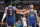 MEMPHIS, TN - MAY 1: Jordan Poole #3 hi-fives Stephen Curry #30 of the Golden State Warriors during Game 1 of the 2022 NBA Playoffs Western Conference Semifinals on May 1, 2022 at FedExForum in Memphis, Tennessee. NOTE TO USER: User expressly acknowledges and agrees that, by downloading and or using this photograph, User is consenting to the terms and conditions of the Getty Images License Agreement. Mandatory Copyright Notice: Copyright 2022 NBAE (Photo by Joe Murphy/NBAE via Getty Images)
