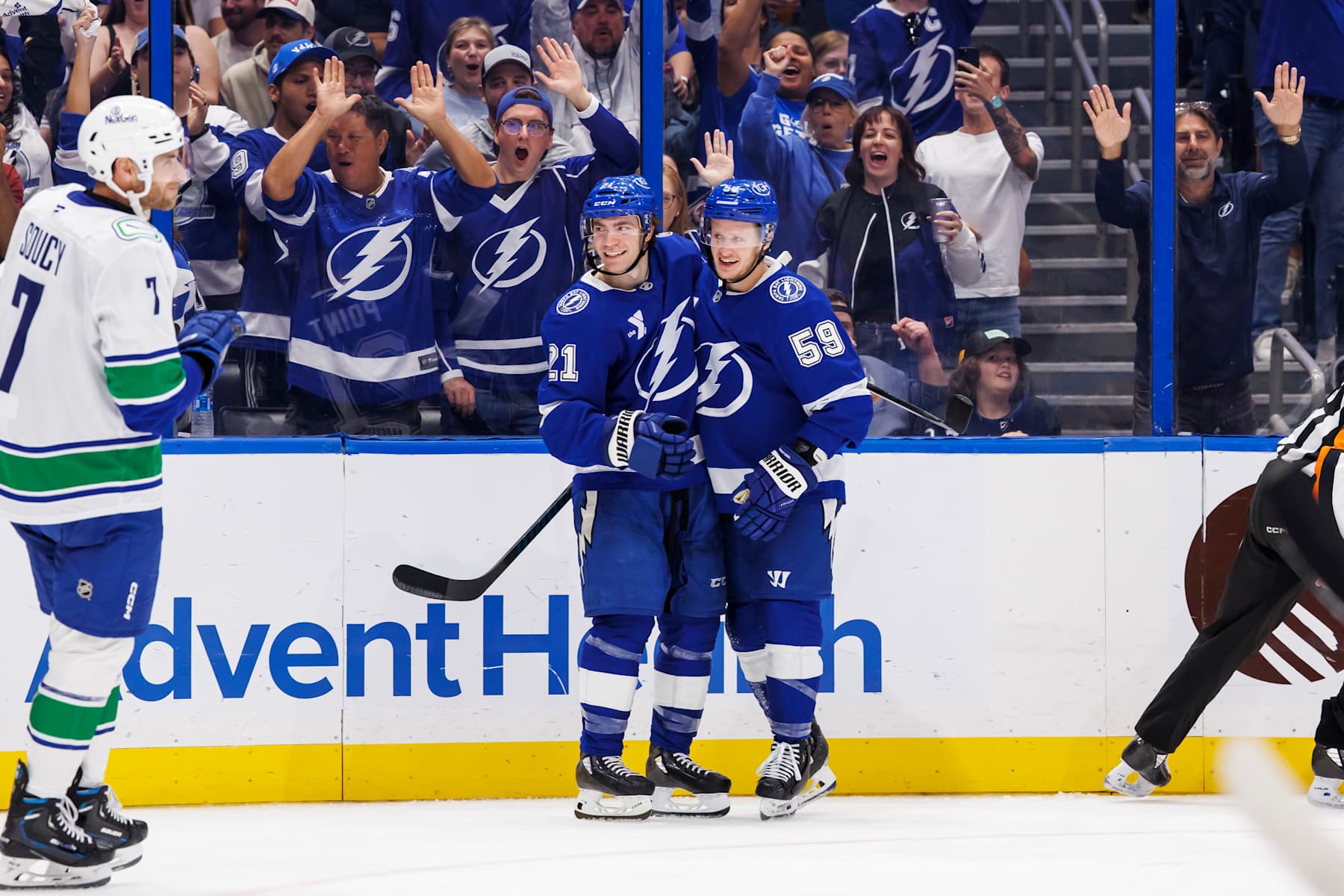 Brayden Point and Jake Guentzel.