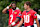 Foxborough, MA - August 29: New England Patriots QBs Jacoby Brissett and Drake Maye. (Photo by Barry Chin/The Boston Globe via Getty Images)