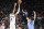 San Antonio Spurs' Victor Wembanyama (1) shoots during the second half of an NBA basketball game against the Memphis Grizzlies, Saturday, Nov. 18, 2023, in San Antonio. (AP Photo/Darren Abate)