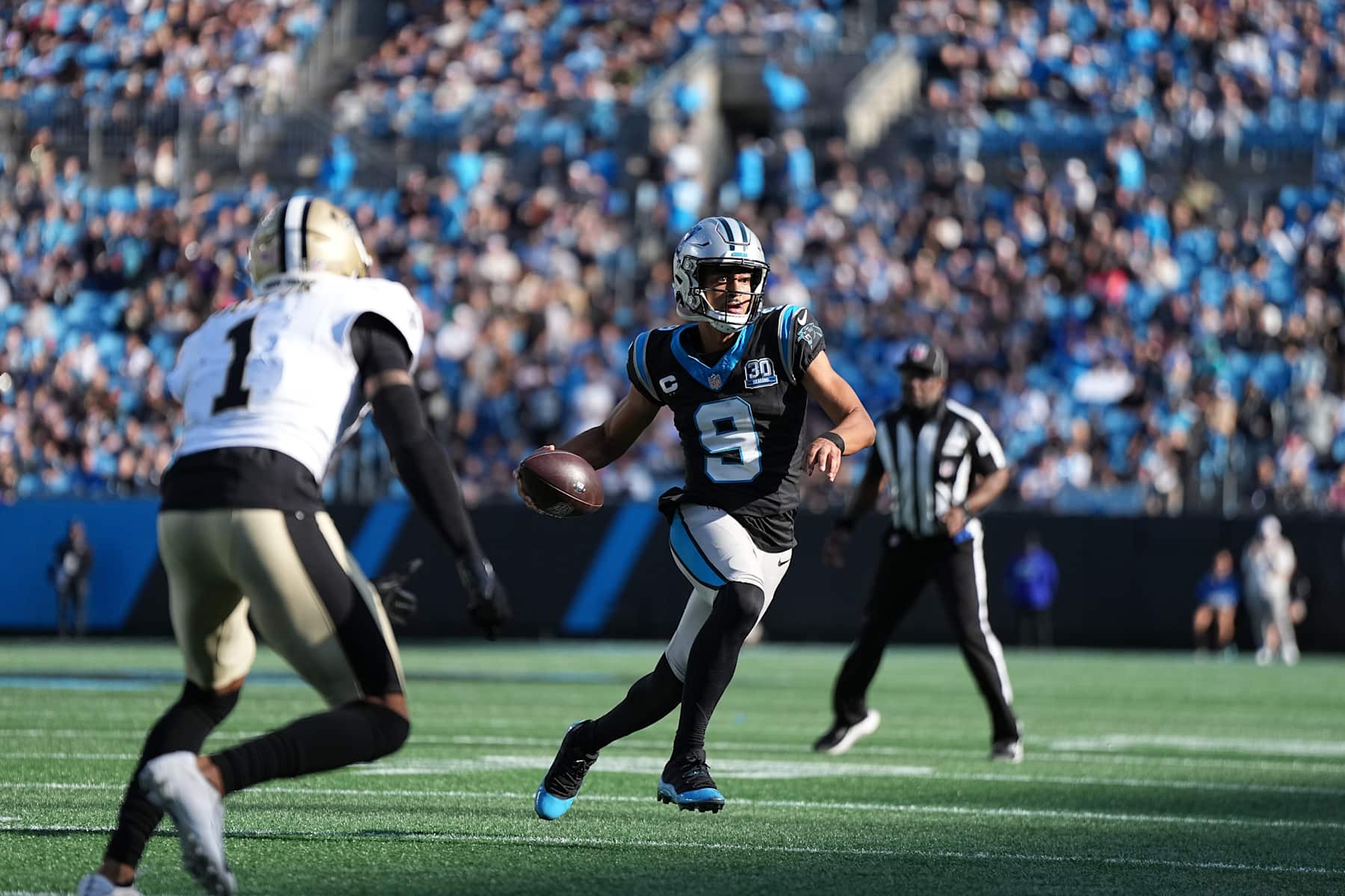 Carolina Panthers quarterback Bryce Young
