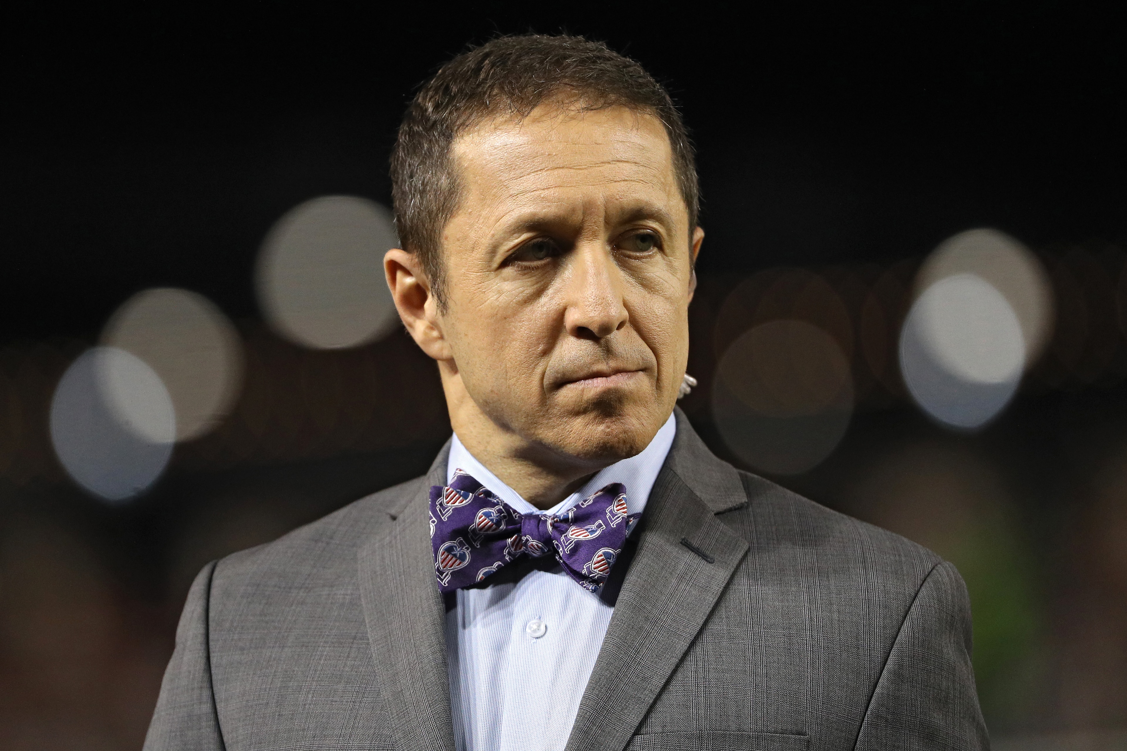WASHINGTON, DC - OCTOBER 27: Fox Sports reporter Ken Rosenthal looks on in Game Five of the 2019 World Series at Nationals Park on October 27, 2019 in Washington, DC. (Photo by Patrick Smith/Getty Images)