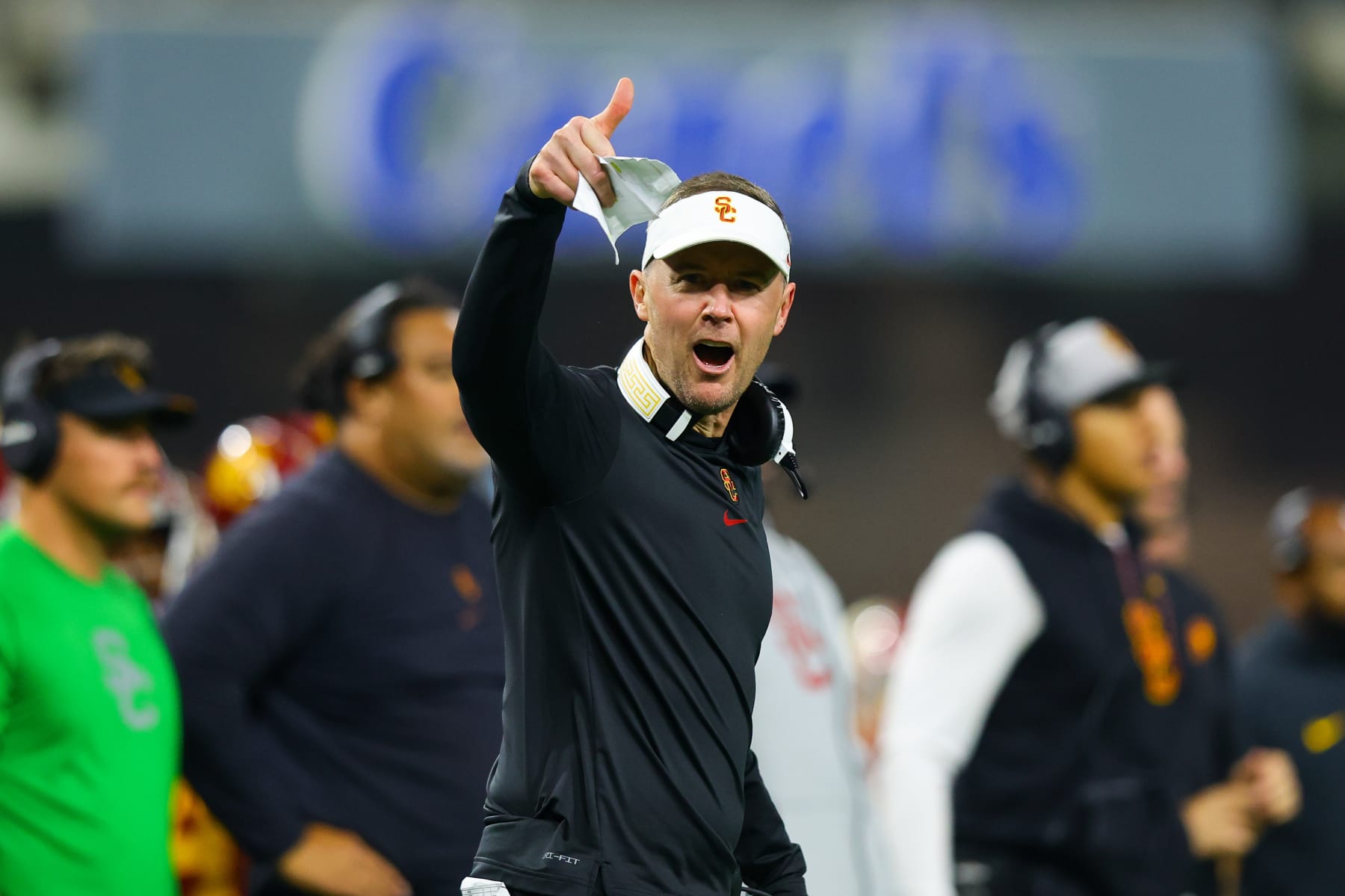 USC Trojans head coach Lincoln Riley