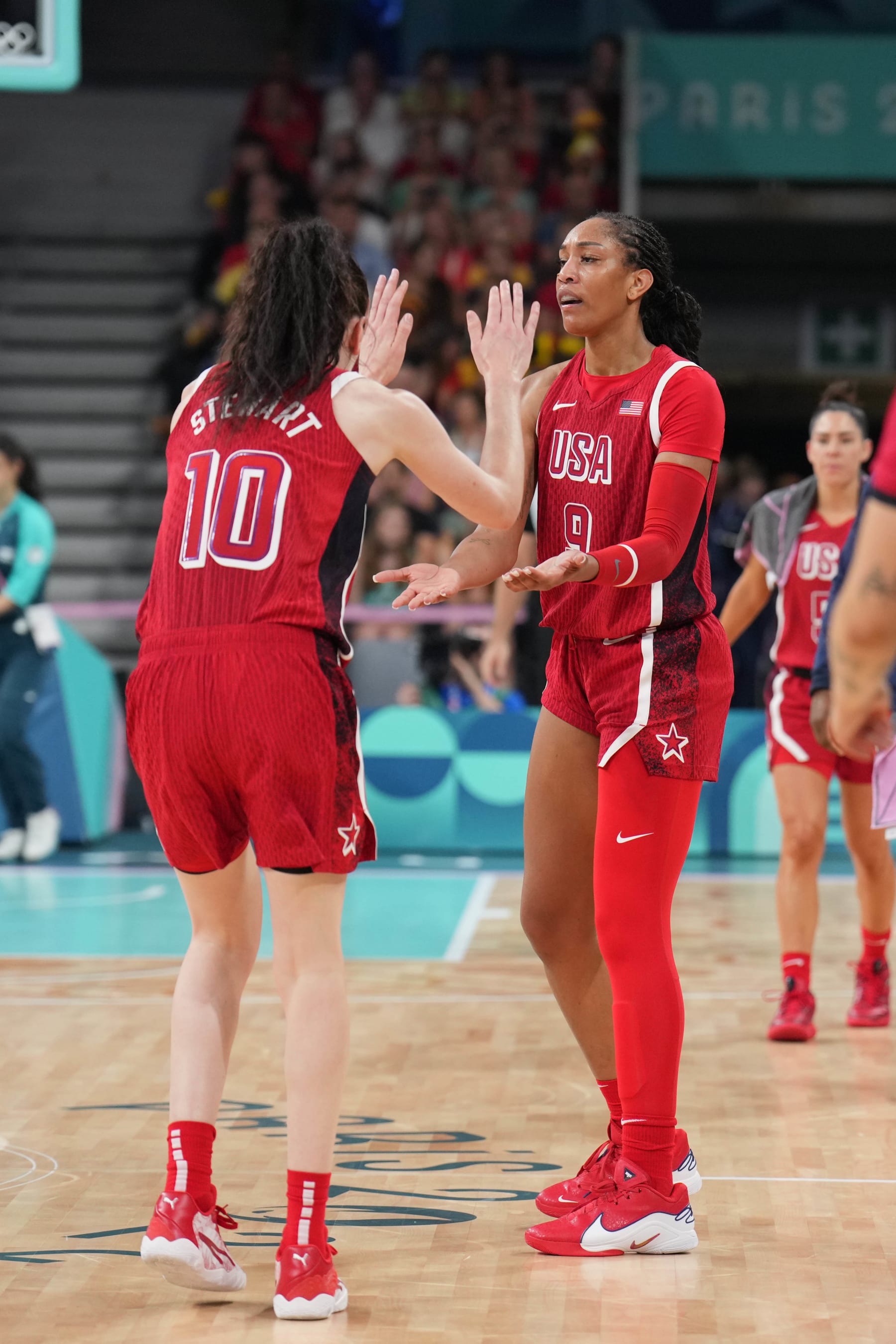 Breanna Stewart and A'ja Wilson