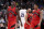 TORONTO, ON - October 26   At the end of the game, Toronto Raptors forward Pascal Siakam (43), Scottie Barnes and Fred Van Vleet are all smiles.
The Toronto Raptors beat the Philadelphia 76ers 119-109 in NBA basketball action at the Scotiabank Arena in Toronto.
October 26 2022        (Richard Lautens/Toronto Star via Getty Images)