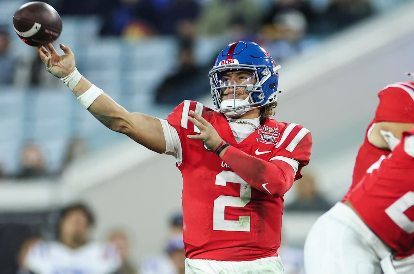 Ole Miss quarterback Jaxson Dart