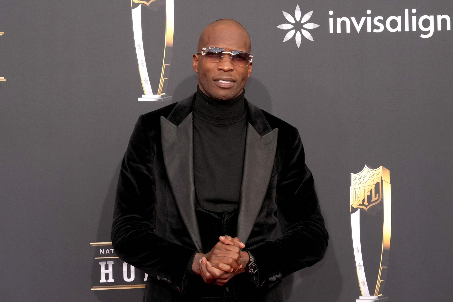 LAS VEGAS, NEVADA - FEBRUARY 08: Chad "Ochocinco" Johnson attends the 13th Annual NFL Honors at Resorts World Theatre on February 08, 2024 in Las Vegas, Nevada. (Photo by Jeff Kravitz/FilmMagic)