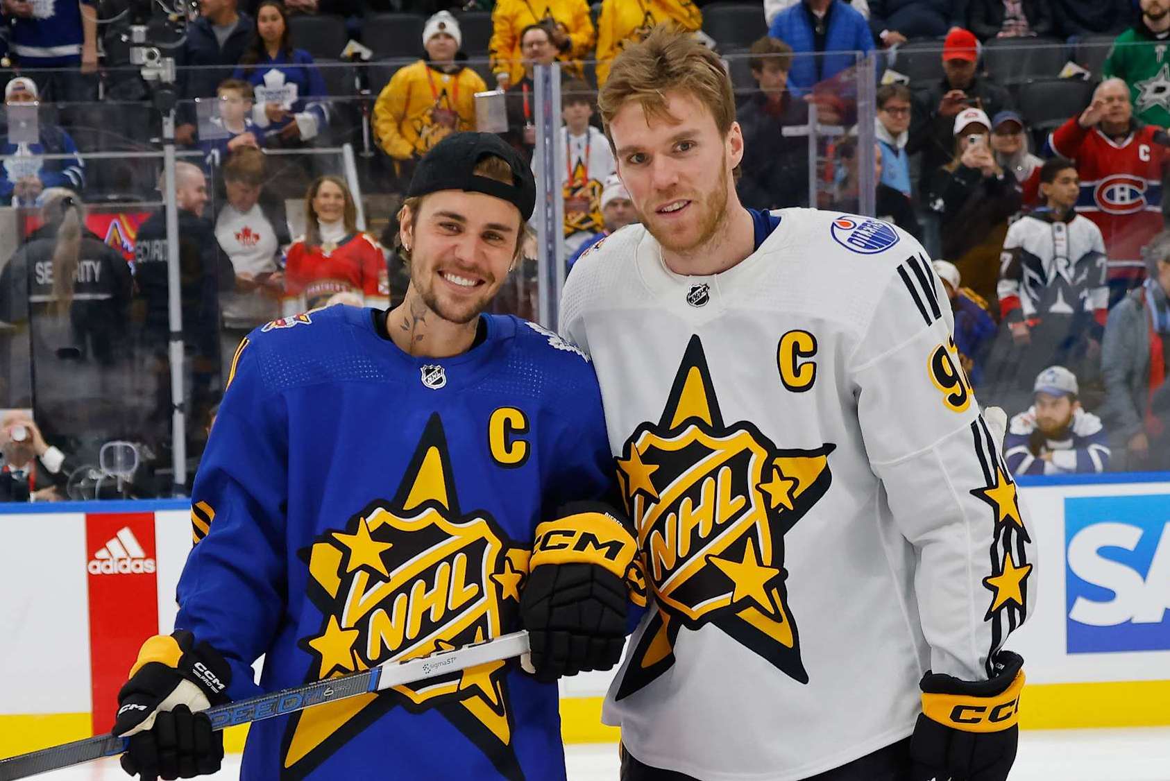 A Canadian legend and Justin Bieber.