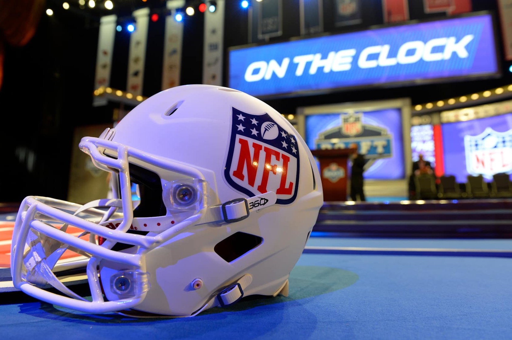 May 8, 2014: Final preparations are made prior to the start of the first round of the NFL Draft at Radio City Music Hall in Manhattan, NY. (Photo by Rich Kane/Icon SMI/Corbis/Icon Sportswire via Getty Images)