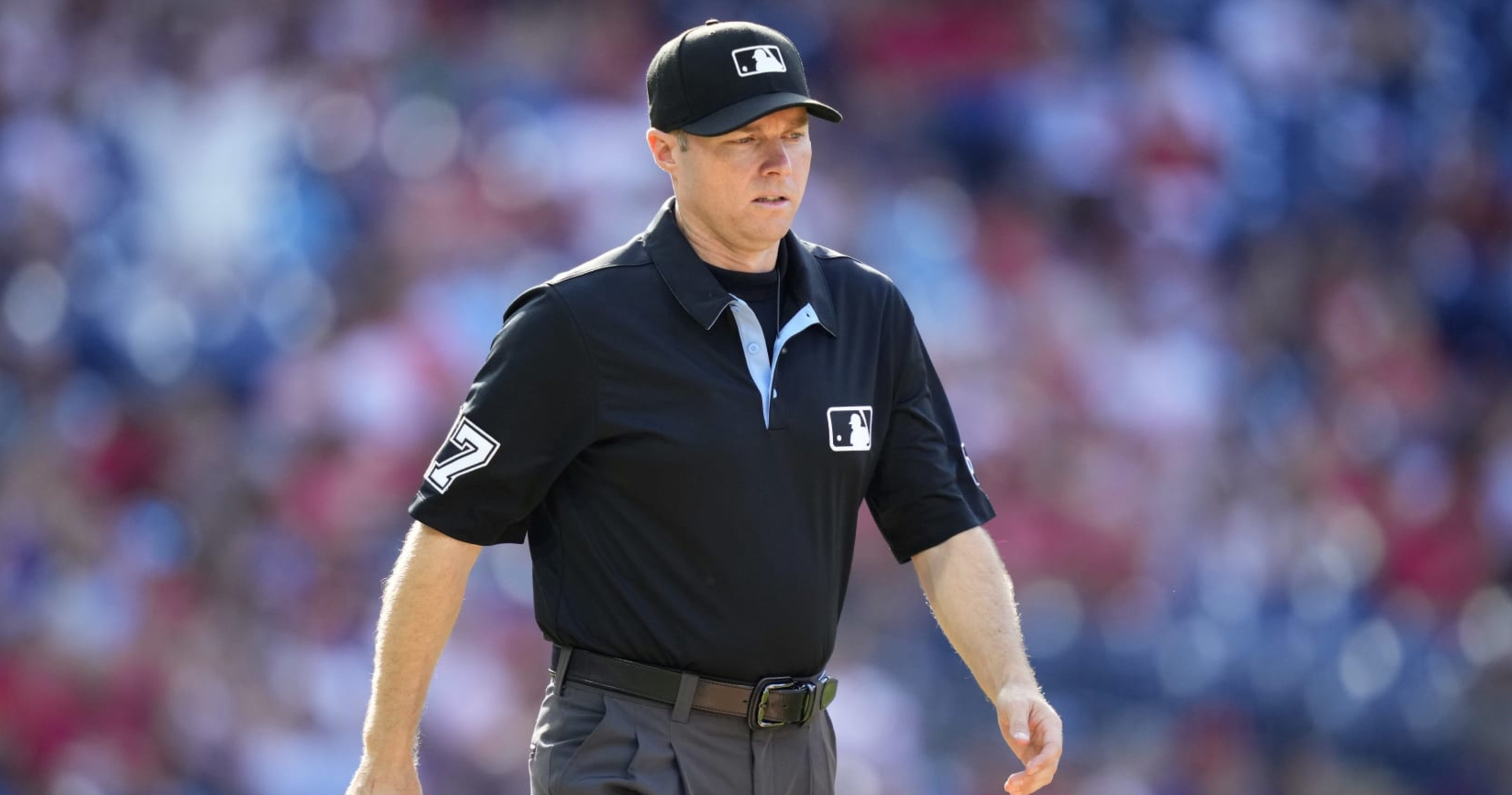 MLB Replica Umpire Shirt Purple
