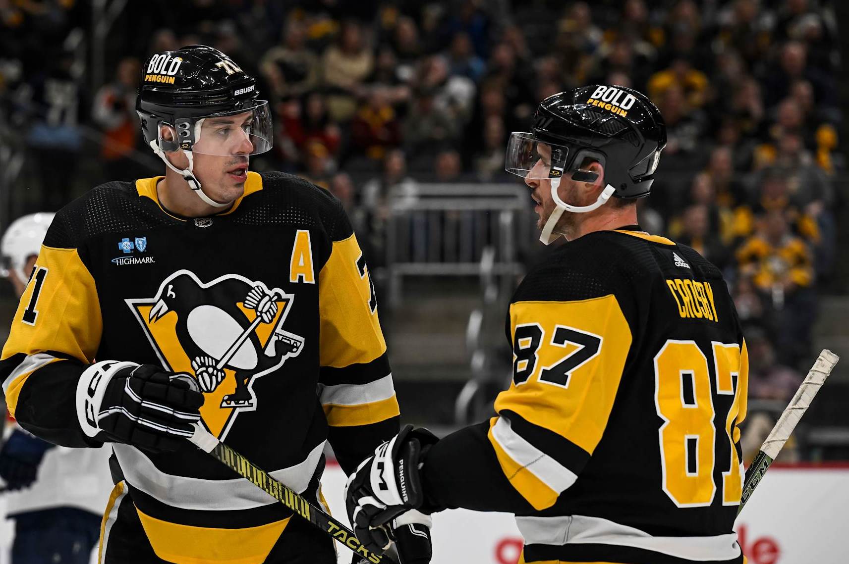 Evgeni Malkin and Sidney Crosby.