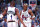 TORONTO - 1999: Tracy McGrady #1 and Vince Carter #15 of the Toronto Raptors look on circa 1999 at the Air Canada Centre in Toronto, Ontario. NOTE TO USER: User expressly acknowledges and agrees that, by downloading and or using this photograph, User is consenting to the terms and conditions of the Getty Images License Agreement. Mandatory Copyright Notice: Copyright 1999 NBAE (Photo by Ron Turenne/NBAE via Getty Images)