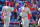 ANAHEIM, CA - MAY 01: Philadelphia Phillies Second base Bryson Stott (5) gives Philadelphia Phillies first baseman Bryce Harper (3) a high five after the MLB game between the Philadelphia Phillies and the Los Angeles Angels of Anaheim on May 1, 2024 at Angel Stadium of Anaheim in Anaheim, CA. (Photo by Brian Rothmuller/Icon Sportswire via Getty Images)