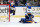 ST. LOUIS, MO - NOVEMBER 28: St. Louis Blues goaltender Jordan Binnington (50) acts after giving ups a goal late in the game during a NHL game between the Dallas Stars and the St. Louis Blues on November 28, 2022, at Enterprise Center in St. Louis, MO. (Photo by Keith Gillett/Icon Sportswire via Getty Images)