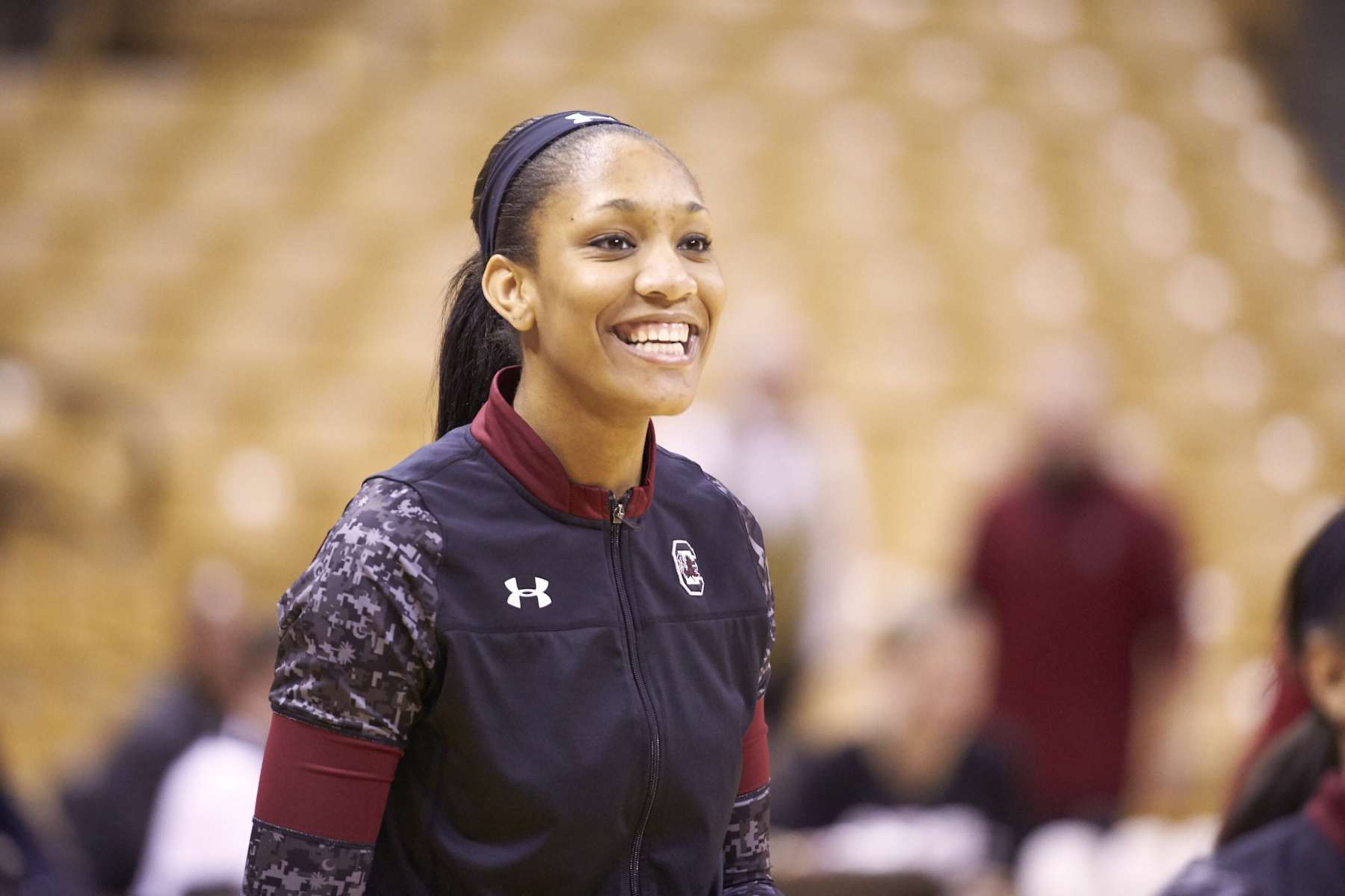 College Basketball: Closeup of South Carolina A'ja Wilson (22) before game vs Missouri at Mizzou Arena.
Columbia, MO 1/15/2015
CREDIT: David E. Klutho (Photo by David E. Klutho /Sports Illustrated via Getty Images)
(Set Number: X159179 TK1 )
