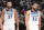 MINNEAPOLIS, MN - MAY 10: Rudy Gobert #27, Karl-Anthony Towns #32 and Anthony Edwards #5 of the Minnesota Timberwolves looks on during the game against the Denver Nuggets during Round 2 Game 3 of the 2024 NBA Playoffs on May 10, 2024 at Target Center in Minneapolis, Minnesota. NOTE TO USER: User expressly acknowledges and agrees that, by downloading and or using this Photograph, user is consenting to the terms and conditions of the Getty Images License Agreement. Mandatory Copyright Notice: Copyright 2024 NBAE (Photo by David Sherman/NBAE via Getty Images)