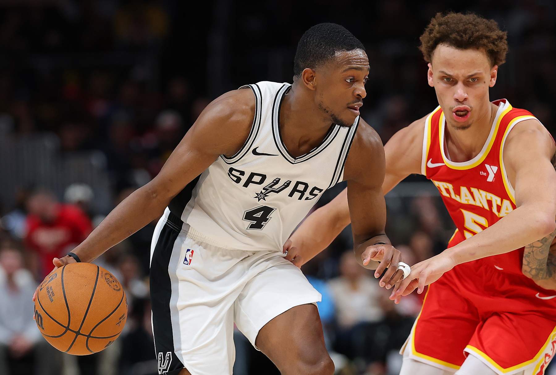 Spurs and De’Aaron Fox at Game in the Park