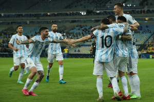 Lionel Messi, Argentina Beat Neymar, Brazil 1-0 to Win 2021 Copa America Final