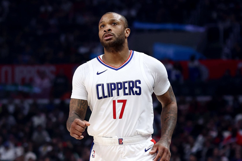 LOS ANGELES, CALIFORNIA - FEBRUARY 25: P.J. Tucker #17 of the Los Angeles Clippers looks on during the second quarter against the Sacramento Kings at Crypto.com Arena on February 25, 2024 in Los Angeles, California. The Sacramento Kings defeated the Los Angeles Clippers 123-107. NOTE TO USER: User expressly acknowledges and agrees that, by downloading and or using this photograph, User is consenting to the terms and conditions of the Getty Images License Agreement. (Photo by Katelyn Mulcahy/Getty Images)