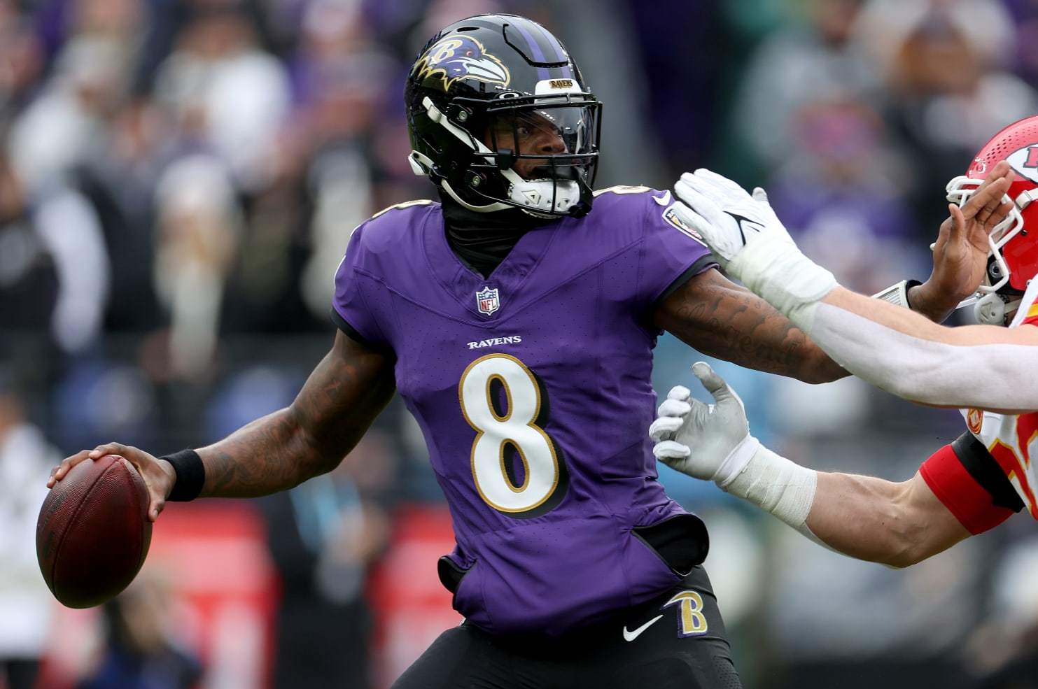 Baltimore Ravens quarterback Lamar Jackson