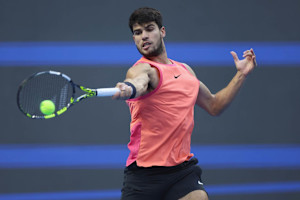 Video: Carlos Alcaraz Wins Point After Intense Rally in Beijing Open Win vs. Sinner