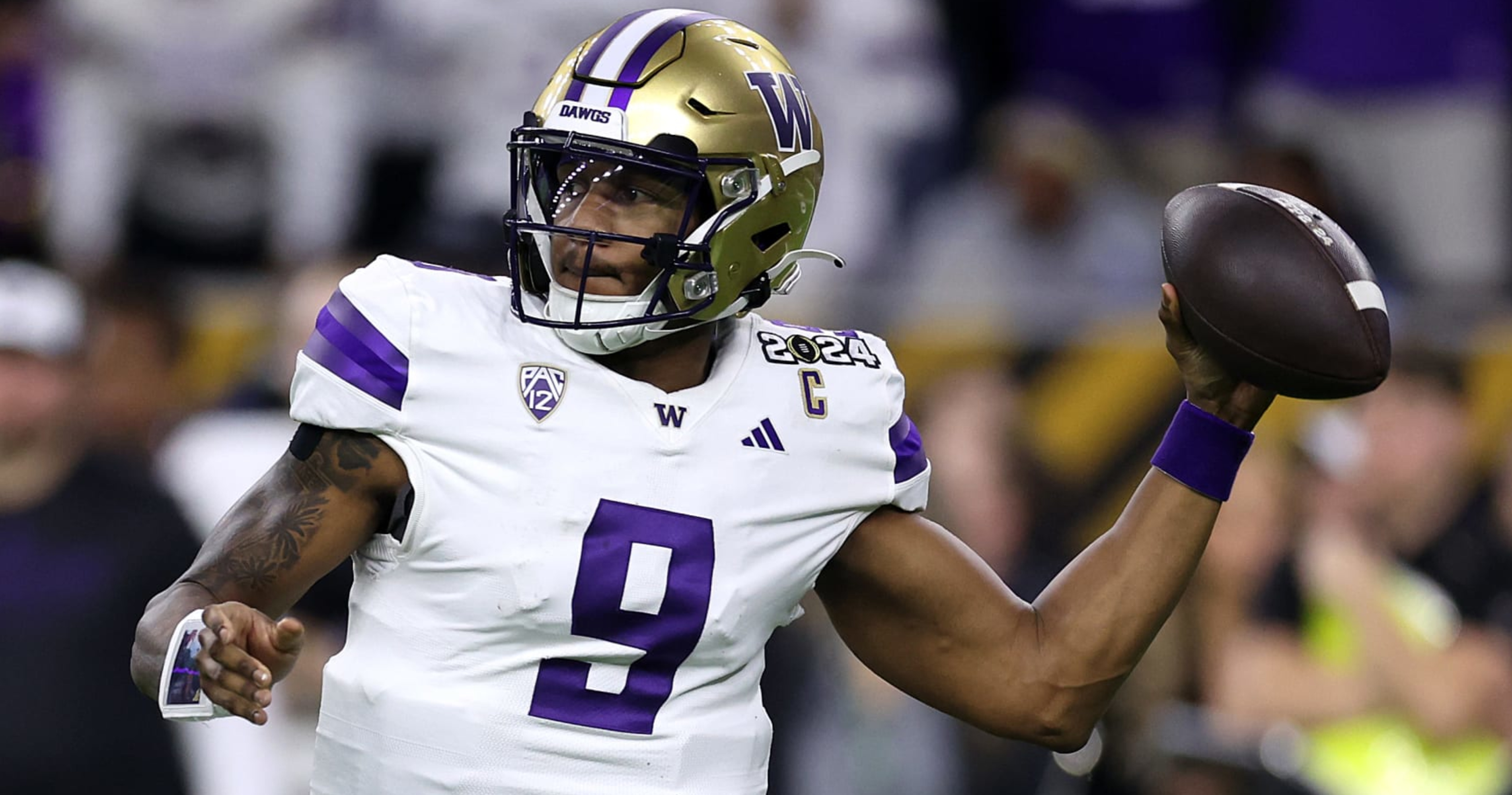 Michael Penix Jr. at 2024 NFL Combine Measurements, Highlights and