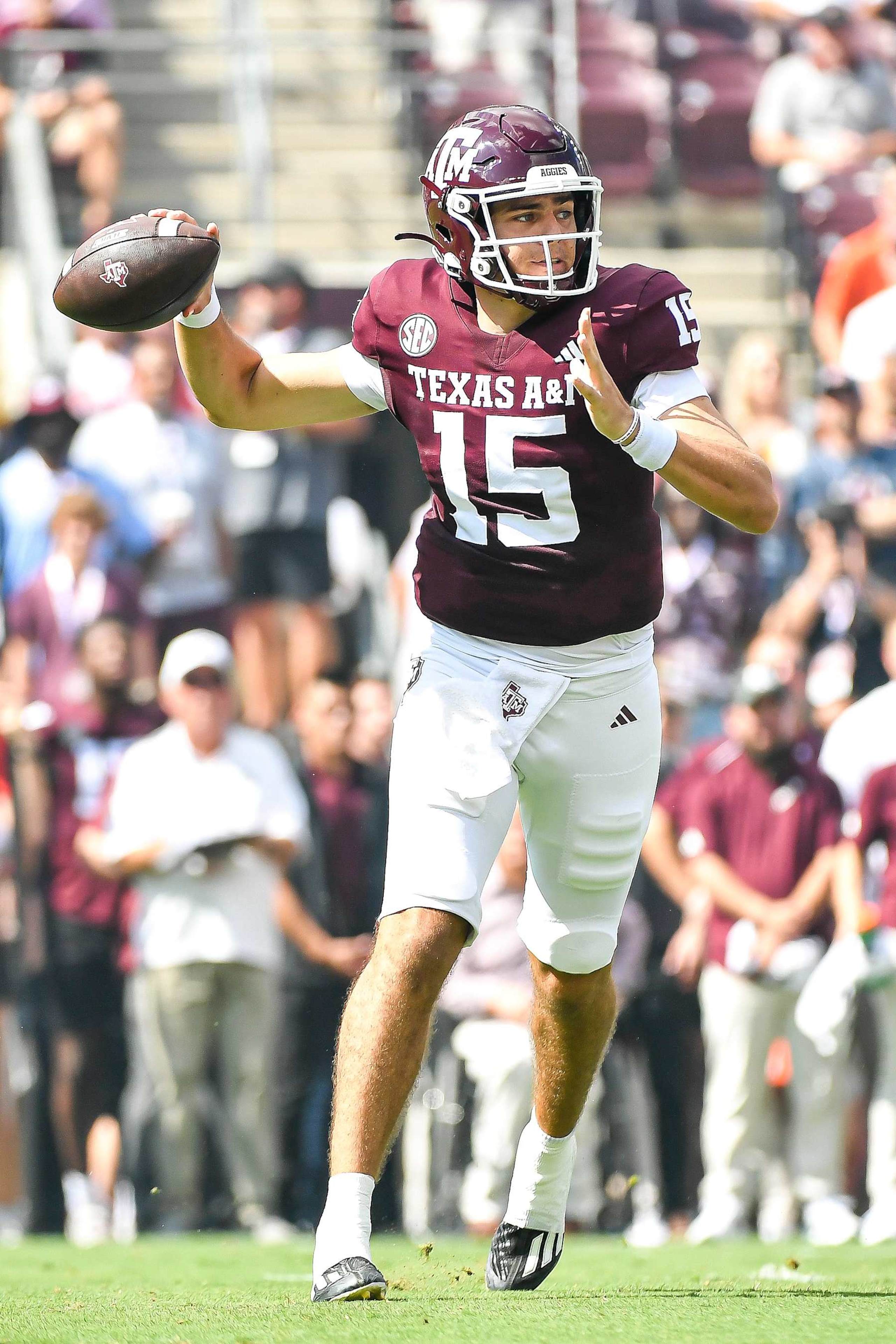After last season's injury, will Texas A&M quarterback Conner Weigman establish himself as a first-round prospect? After last season's injury, will Texas A&M quarterback Conner Weigman establish himself as a first-round prospect?