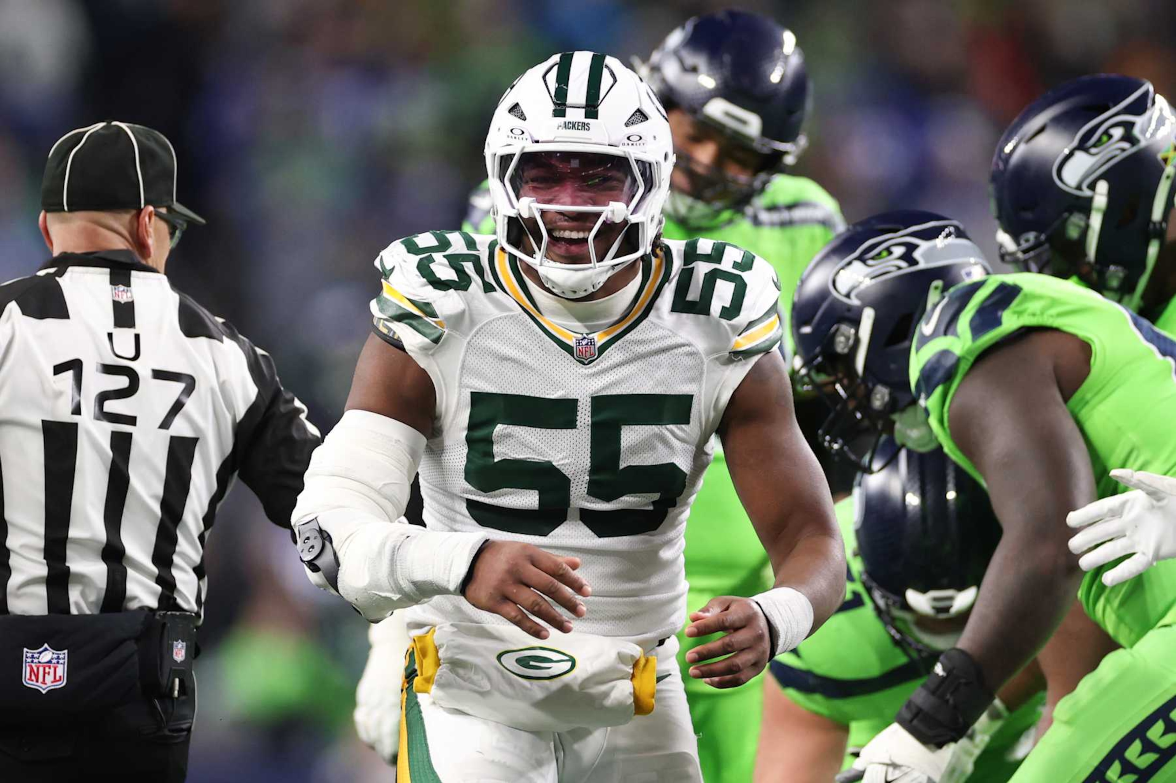 Green Bay Packers defensive lineman Kingsley Enagbare