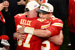 Photo: Typo Found on Chiefs' Super Bowl 58 Ring After Ceremony with Mahomes, Kelce