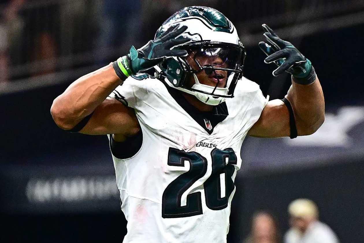 Philadelphia Eagles running back Saquon Barkley Philadelphia Eagles running back Saquon Barkley