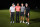 BELLEAIR, FLORIDA - DECEMBER 10:  (L-R) Rory McIlroy of Northern Ireland and Tiger Woods of the United States pose with Jordan Spieth of the United States and Justin Thomas of the United States after Spieth and Thomas defeated McIlroy and Woods during The Match 7 at Pelican at Pelican Golf Club on December 10, 2022 in Belleair, Florida. (Photo by Mike Ehrmann/Getty Images for The Match)