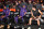 PHOENIX, AZ - APRIL 28: Bradley Beal #3, Kevin Durant #35, and Devin Booker #1 of the Phoenix Suns look on before the game against the Minnesota Timberwolves during Round 1 Game 4 on April 28, 2024 at the Footprint Center in Phoenix, Arizona. NOTE TO USER: User expressly acknowledges and agrees that, by downloading and/or using this Photograph, user is consenting to the terms and conditions of the Getty Images License Agreement. Mandatory Copyright Notice: Copyright 2024 NBAE (Photo by Jim Poorten/NBAE via Getty Images)