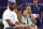 PARIS, FRANCE - AUGUST 01: Basketball player LeBron James of Team United States looks on during a Women's 3x3 basketball pool round game between the United States and Spain on day six of the Olympic Games Paris 2024 at Esplanade Des Invalides on August 01, 2024 in Paris, France. (Photo by Elsa/Getty Images)