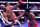 LONDON, ENGLAND - AUGUST 12: Anthony Joshua knocks down Robert Helenius during the Heavyweight fight between Anthony Joshua and Robert Helenius at The O2 Arena on August 12, 2023 in London, England. (Photo by Julian Finney/Getty Images)