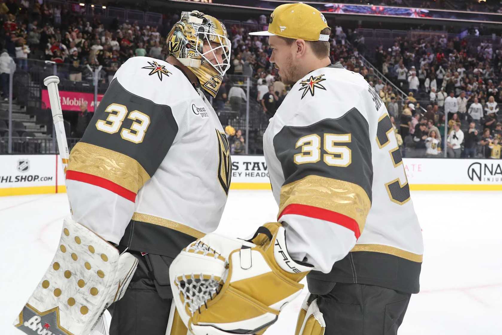 Adin Hill and Ilya Samsonov.