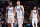 SAN ANTONIO, TX - DECEMBER 31: Reggie Bullock #25, Luka Doncic #77 and Spencer Dinwiddie #26 of the Dallas Mavericks smiles during the game against the San Antonio Spurs  on December 31, 2022 at the AT&T Center in San Antonio, Texas. NOTE TO USER: User expressly acknowledges and agrees that, by downloading and or using this photograph, user is consenting to the terms and conditions of the Getty Images License Agreement. Mandatory Copyright Notice: Copyright 2022 NBAE (Photos by Michael Gonzales/NBAE via Getty Images)