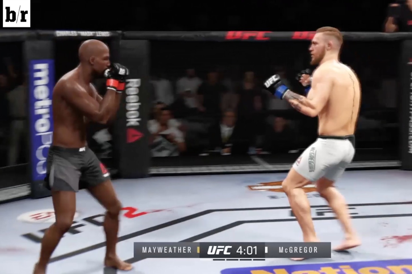 B R Pits Floyd Mayweather vs. Conor McGregor in UFC Simulation