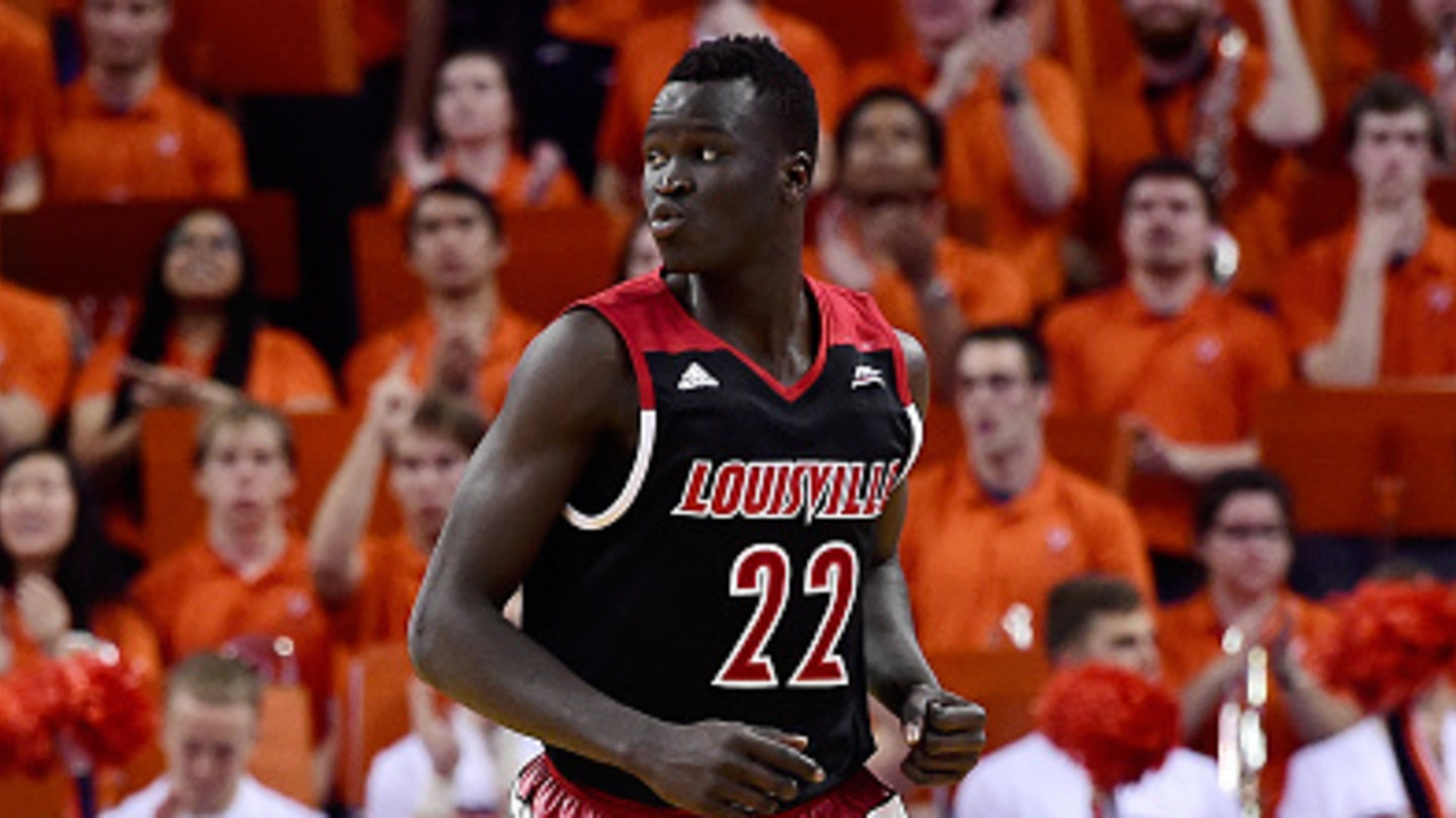 Louisville Cardinals White Deng Adel College College Basketball Jersey in  2023