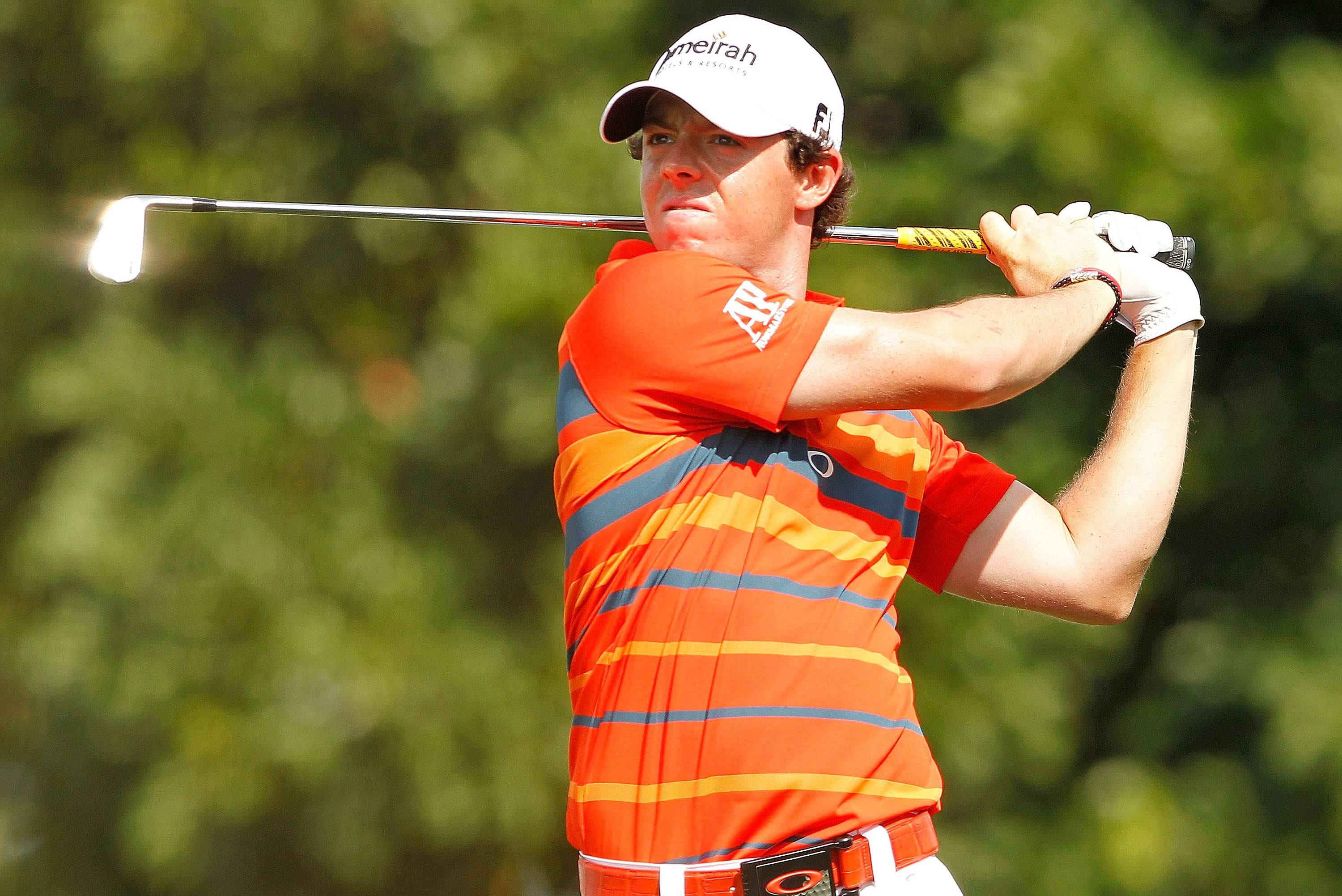 PALM BEACH GARDENS, FL - MARCH 03: Rory McIlroy of Northern Ireland hits his tee shot on the fifth hole during the third round of the Honda Classic at PGA National on March 3, 2012 in Palm Beach Gardens, Florida. (Photo by Mike Ehrmann/Getty Images)