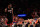 NEW YORK, NY - APRIL 15:  LeBron James #6 of the Miami Heat reacts during the game against the New York Knicks at Madison Square Garden on April 15, 2012 in New York City. NOTE TO USER: User expressly acknowledges and agrees that, by downloading and/or using this Photograph, user is consenting to the terms and conditions of the Getty Images License Agreement.  (Photo by Chris Trotman/Getty Images)