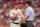 ST LOUIS, MO - OCTOBER 05:  Roy Oswalt #44 of the Philadelphia Phillies talks with home plate umpire Angel Hernandez after a squirrel ran across home in the fifth inning against the St. Louis Cardinals in Game Four of the National League Division Series at Busch Stadium on October 5, 2011 in St Louis, Missouri.  (Photo by Jamie Squire/Getty Images)
