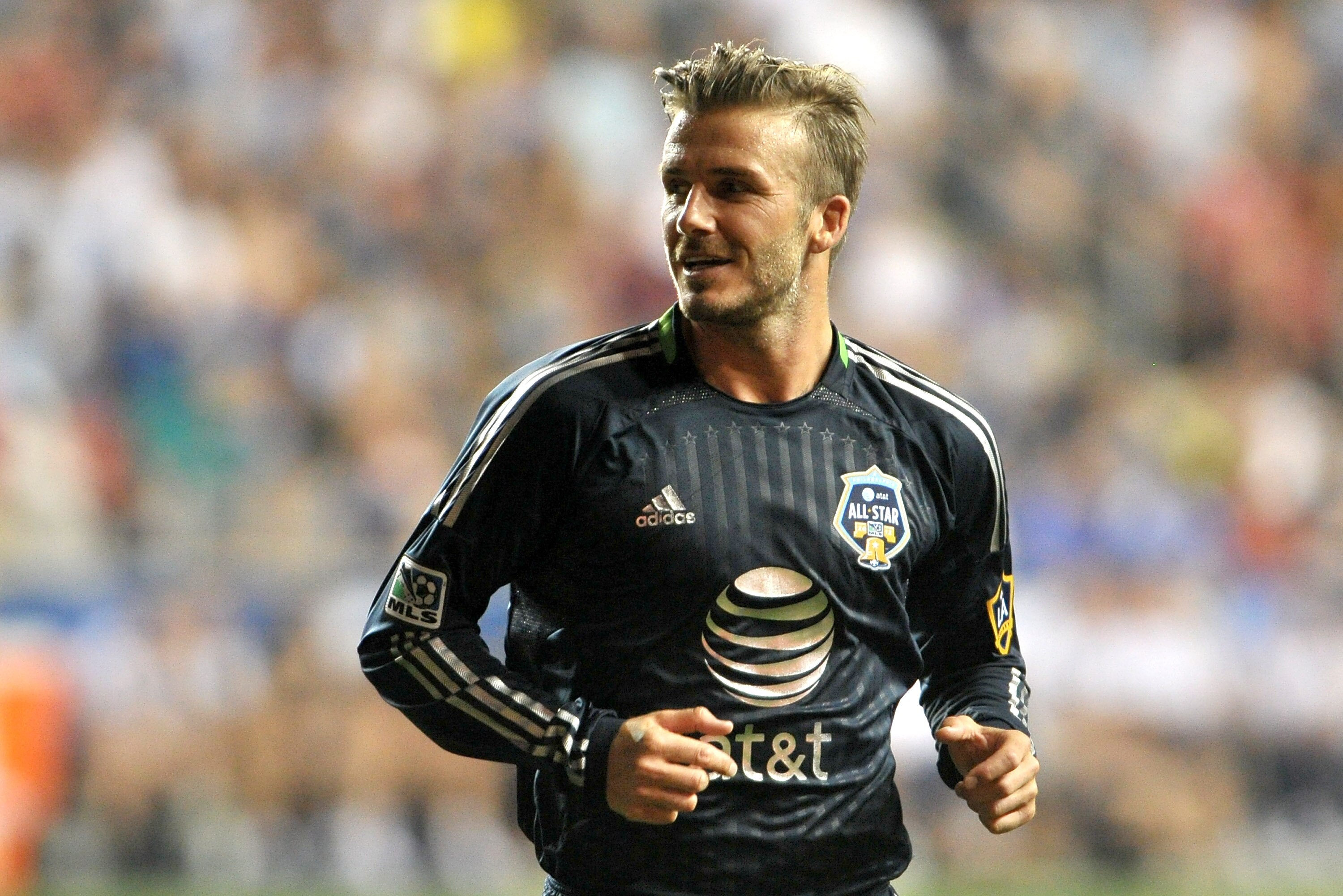 CHESTER, PA - JULY 25: David Beckham #23 of MLS All-Stars looks on during the second half against Chelsea during the 2012 AT&T MLS All-Star Game at PPL Park on July 25, 2012 in Chester, Pennsylvania. (Photo by Drew Hallowell/Getty Images)