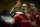 BLACKBURN, ENGLAND - APRIL 10:  Andy Carroll of Liverpool celebrates scoring the winning goal with team mate Martin Skrtel (R) during the Barclays Premier League match between Blackburn Rovers and Liverpool at Ewood park on April 10, 2012 in Blackburn, England.  (Photo by Laurence Griffiths/Getty Images)