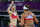 LONDON, ENGLAND - AUGUST 08:  Misty May-Treanor (R) and Kerri Walsh Jennings of the United States celebrate a point during the Women's Beach Volleyball Gold medal match against the United States on Day 12 of the London 2012 Olympic Games at the Horse Guard's Parade on August 8, 2012 in London, England.  (Photo by Cameron Spencer/Getty Images)