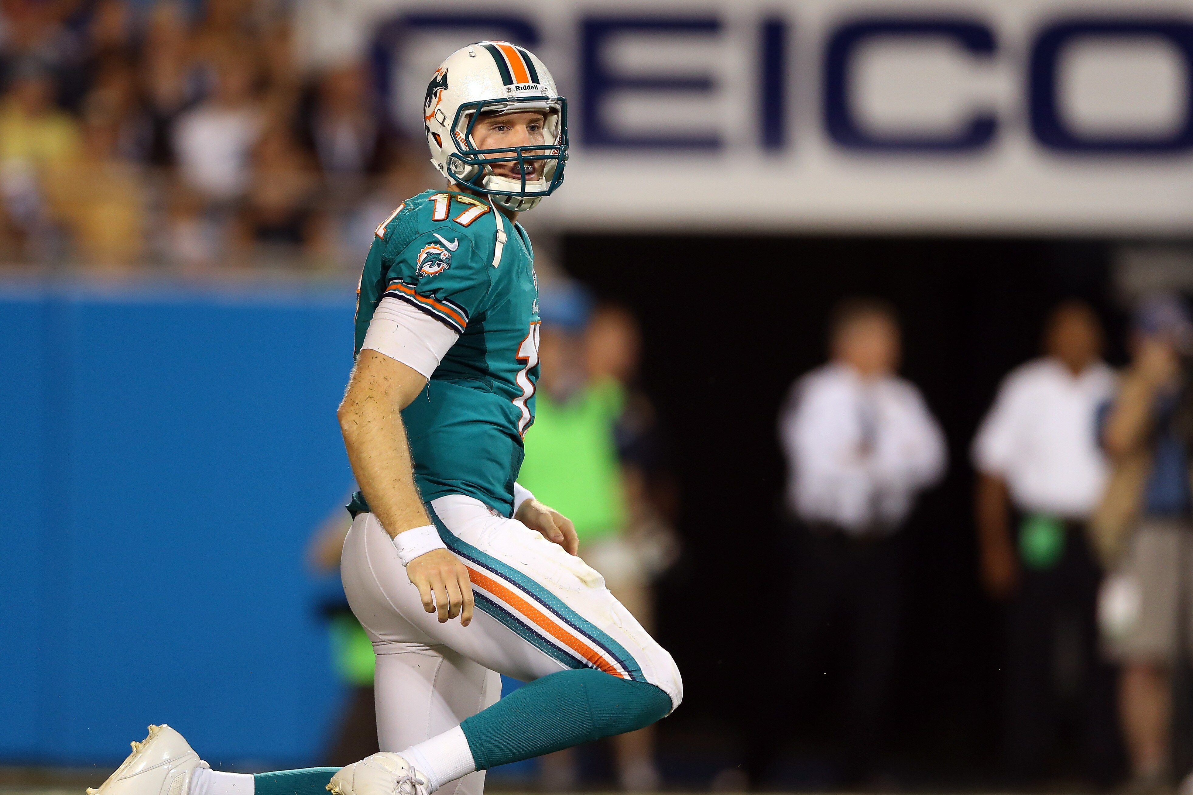 Ryan Tannehill's going to have to pick himself up off the ground after a tough outing against the Texans.