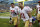 GREEN BAY, WI - SEPTEMBER 9: Alex Smith #11 and Joe Staley #74 of the San Francisco 49ers leave the field after the game against the Green Bay Packers at Lambeau Field on September 9, 2012 in Green Bay, Wisconsin. The 49ers won 30-22. (Photo by Joe Robbins/Getty Images)