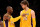 LOS ANGELES, CA - OCTOBER 21:   Kobe Bryant #24 and Pau Gasol #16 of the Los Angeles Lakers confer during the game with the Sacramento Kings at Staples Center on October 21, 2012 in Los Angeles, California. The Kings won 99-92.   NOTE TO USER: User expressly acknowledges and agrees that, by downloading and or using this photograph, User is consenting to the terms and conditions of the Getty Images License Agreement.  (Photo by Stephen Dunn/Getty Images)
